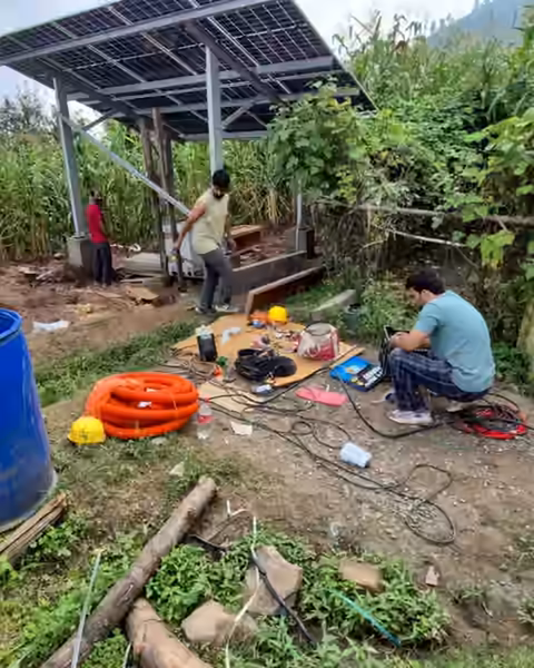 Solar Panel Structure & Installation, Sangaldan, J&K